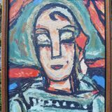 "Head of a young woman"