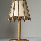 Vintage rattan lamp from the 60s