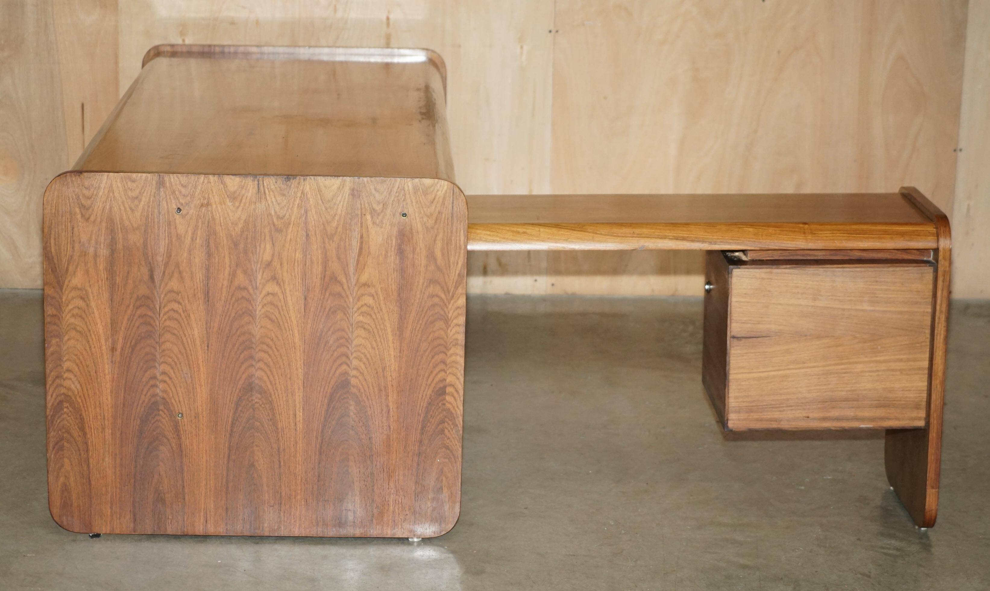 Left corner desk, Brazilian wood, mid-century Danish.
