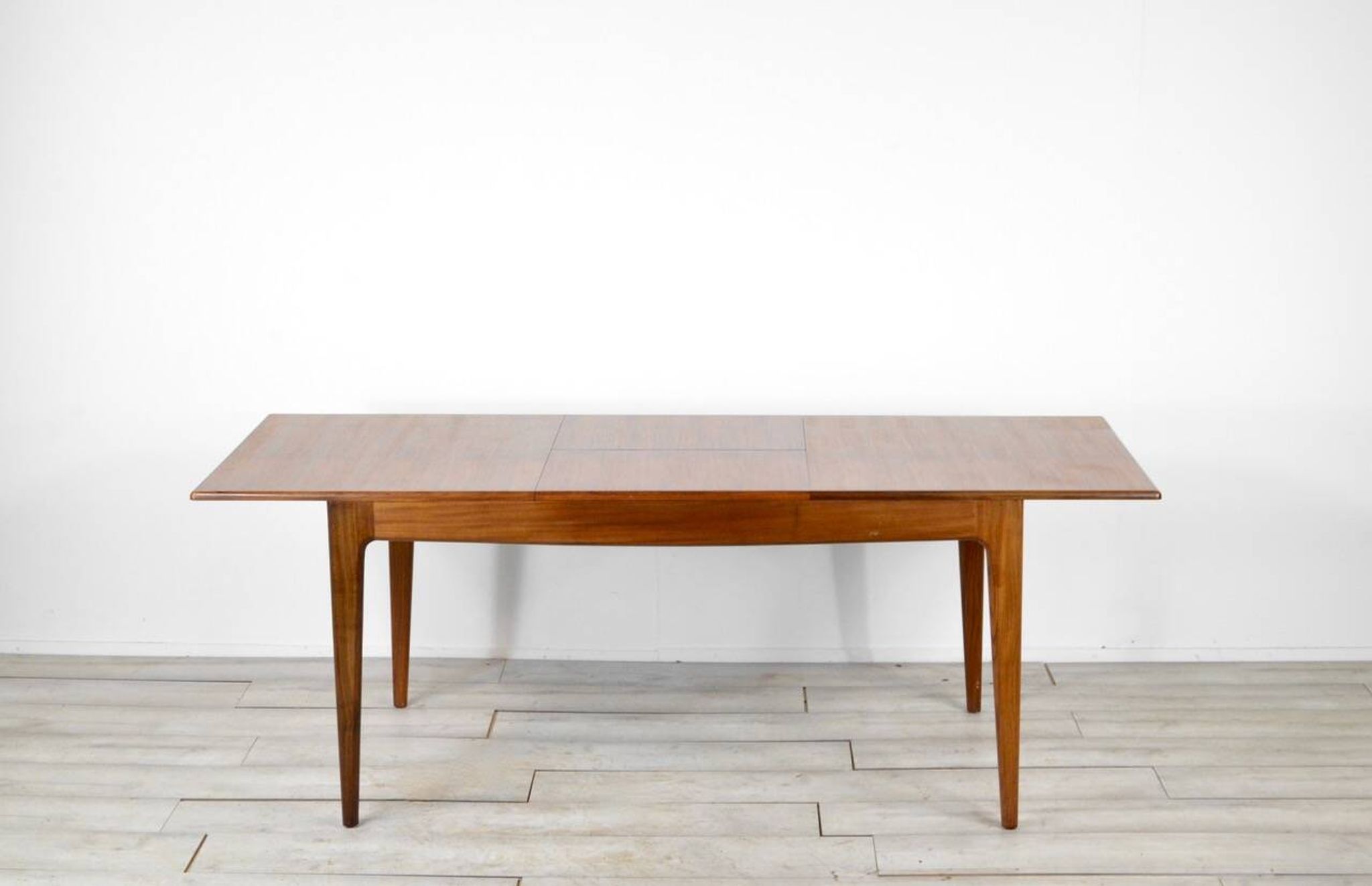 Midcentury extending table in afromosia by a. younger. vintage modern / retro