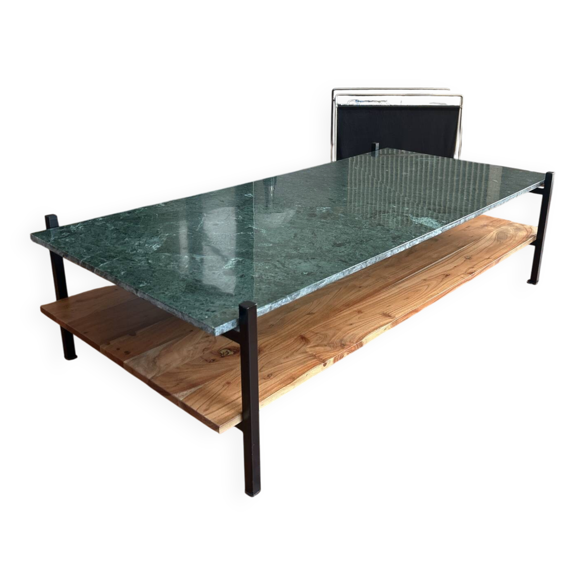 Tikamoon coffee table marble and wood
