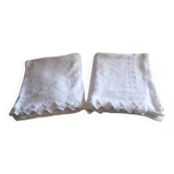 2 antique crochet bedspreads