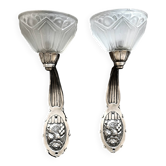 Pair of Art Deco wall lights