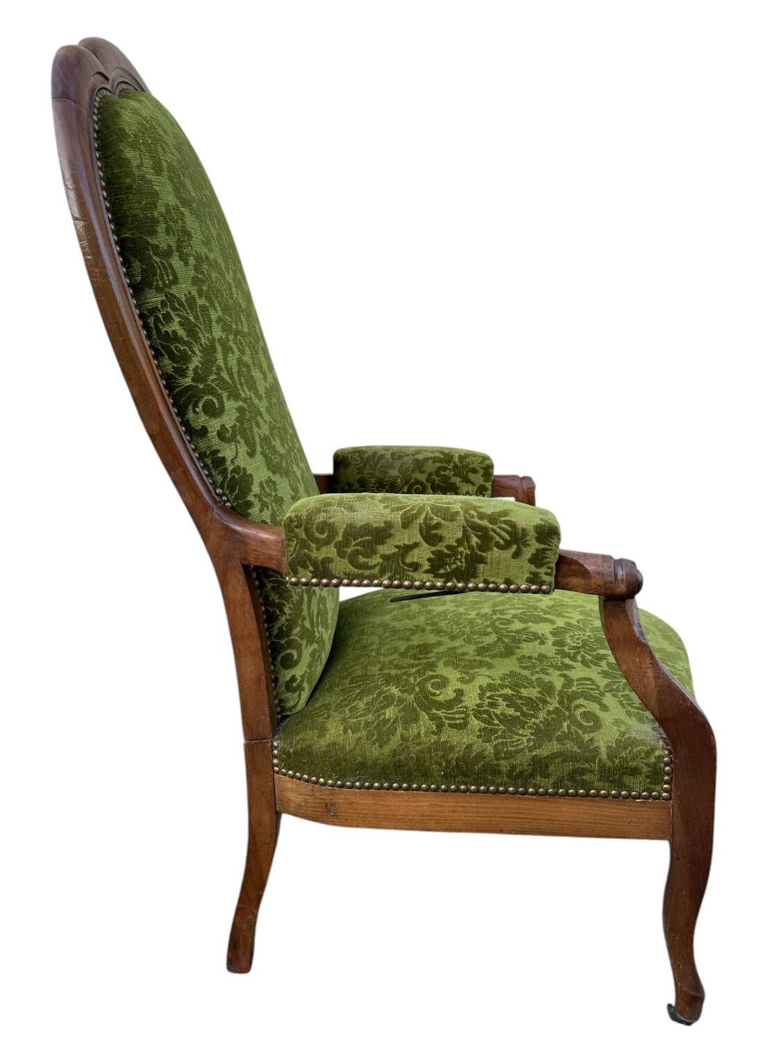 19's voltaire rack and pinion armchair