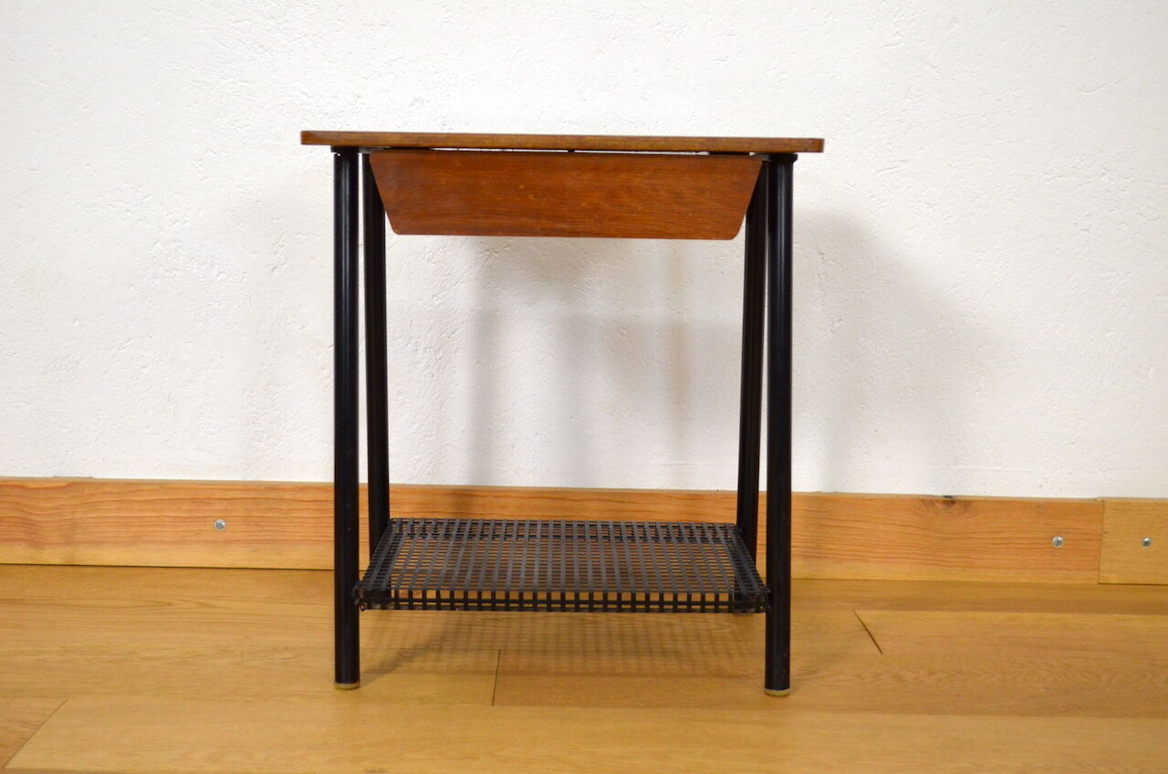Table de chevet moderniste vintage 1950 / 1960