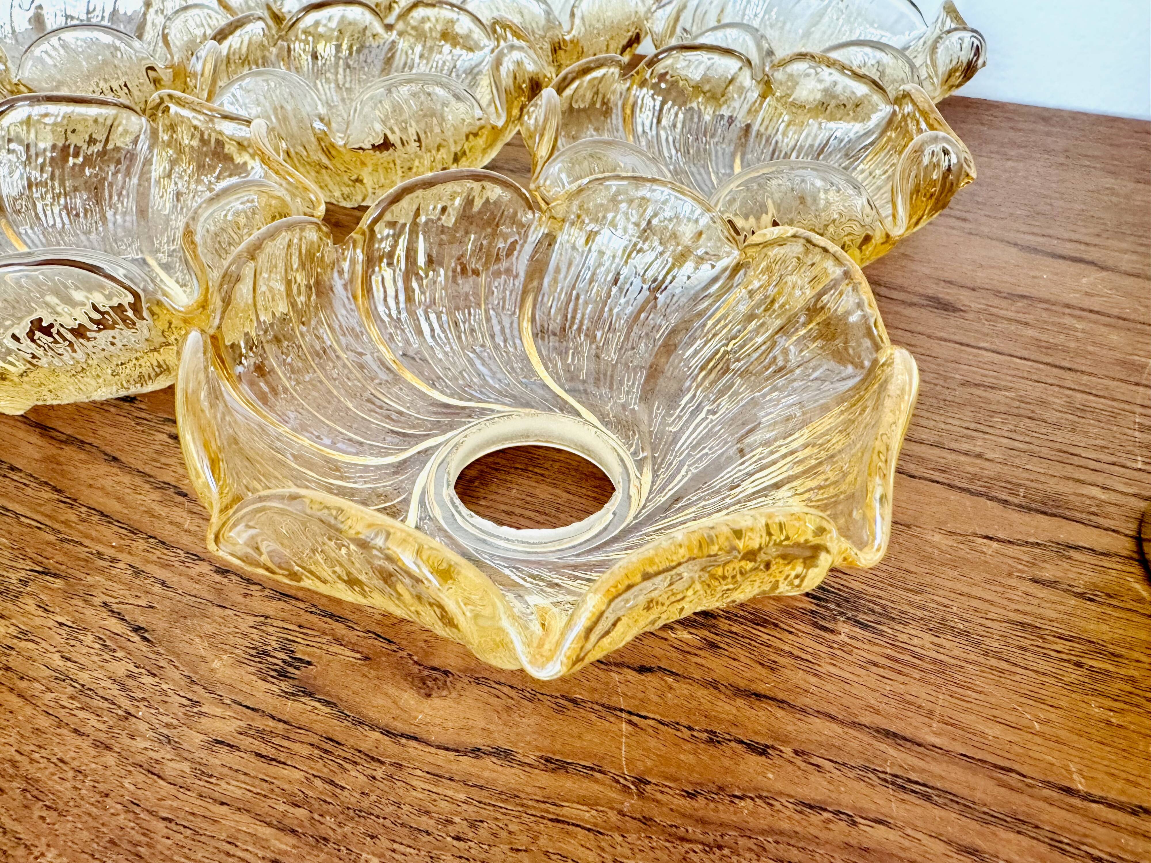 Floral Glass Chandelier