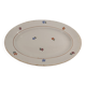 Plat ovale motifs fleurs St Amand Vintage