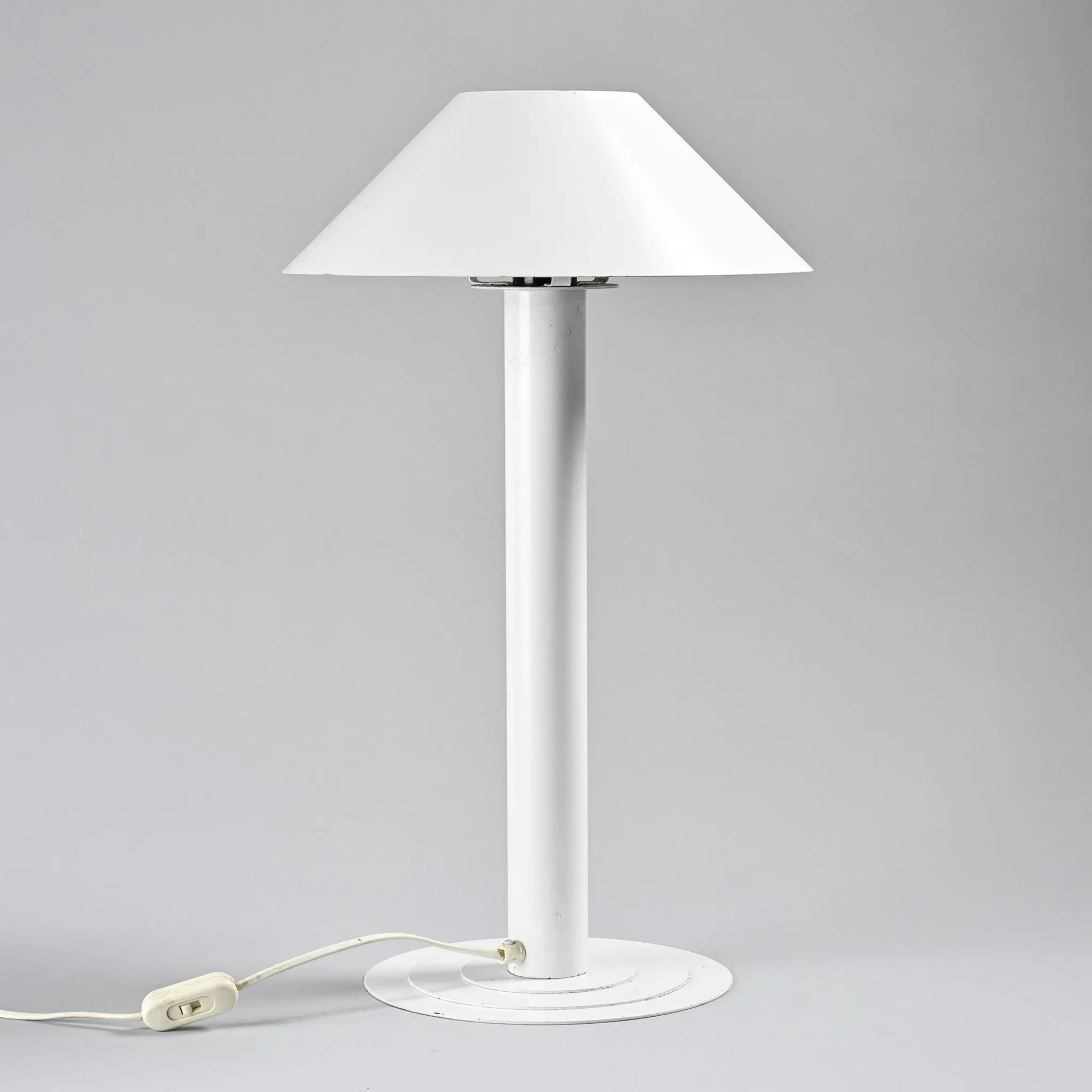 Table lamps by Bent Karlby for Lyfa, circa 1980.