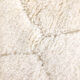Moroccan Berber carpet blessed ouarain ecru plain with engraved diamonds 167x105cm