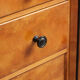 Antique cherry wood chest of drawers with marble top, 1920's
