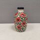 A mid-century vase with painted flowers. Portugal, 1950-60s. Majolica style