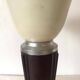 Art Deco mushroom lamp in bakelite and chrome