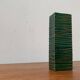 Minimalist block vase in Italian pottery from the mid-century by Bitossi, 1960s.