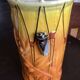Vase Vallauris signed with cicada dimensions: height - 21.5 cm - diameter - 12 cm.