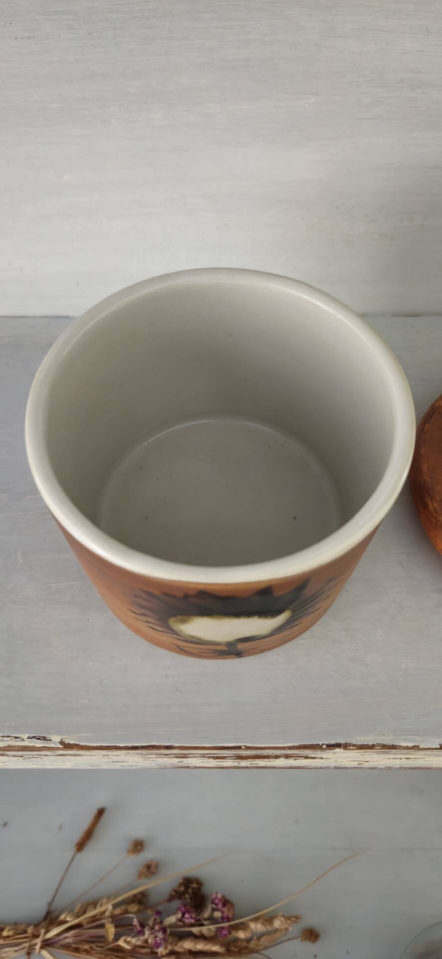 Vintage Vallauris stoneware pot from La Colombe