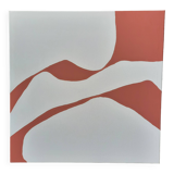 Contemporary beige/terracotta painting