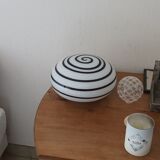 Swirl/zebra glass lamp by eglo vintage 80s/90s