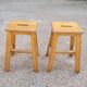 Pair of wooden stools from Gare 1950s