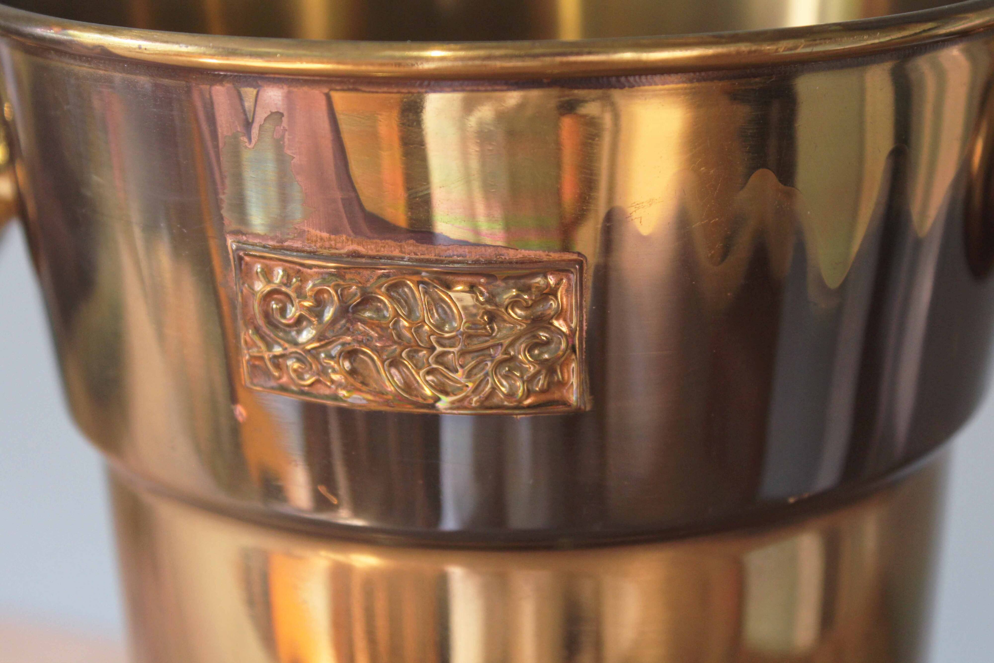 Vintage brass ice bucket