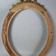 Old oval frame & glass 64x48 rebate 50x40 cm gilded stucco wood gold leaf