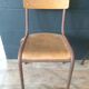 Lot of 2 vintage school chairs
