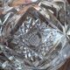 Cut crystal round vase – circa 1950