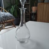 Old glass decanter with stopper
