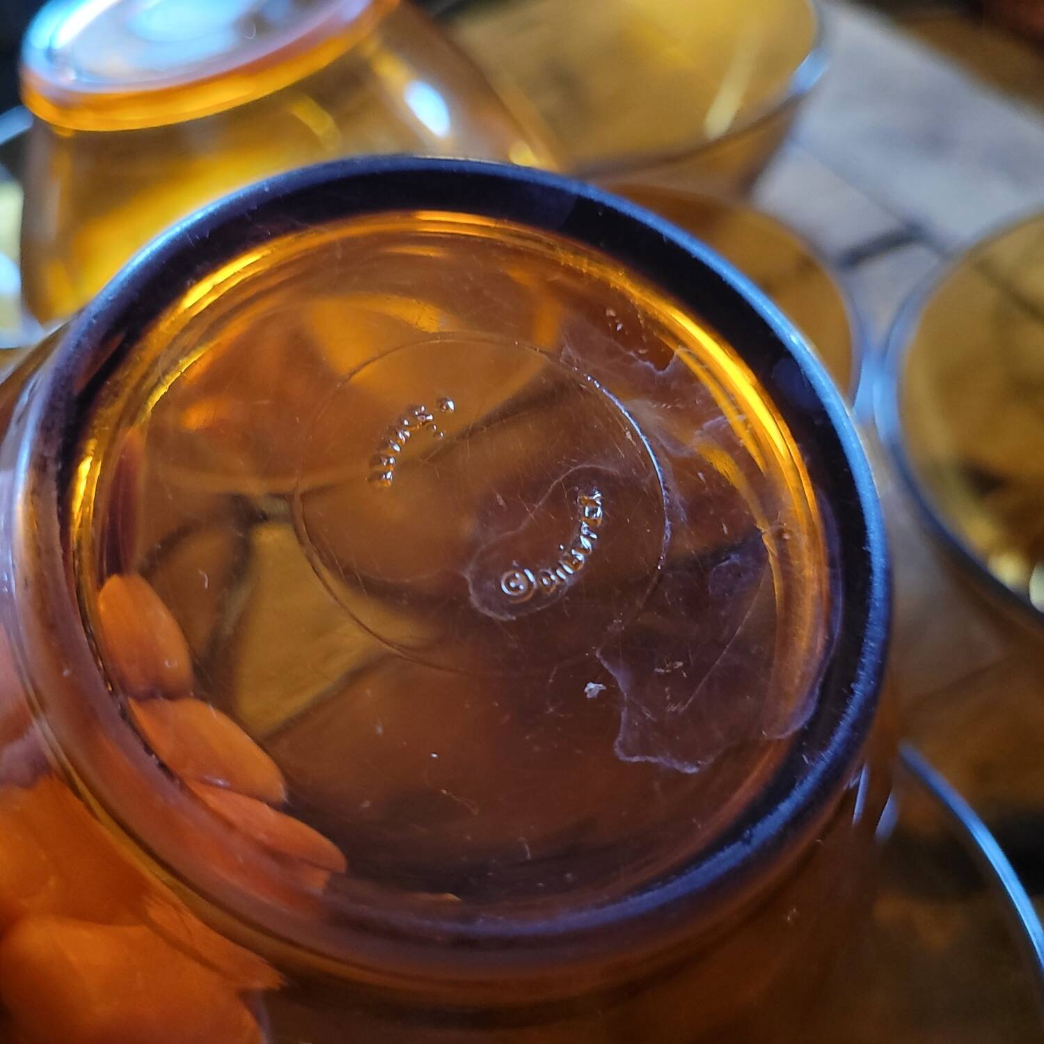 VINTAGE DURALEX Bowls - Amber I.R.R. Tempered Glass