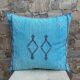 Handmade Moroccan silk cushion cover
