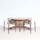 Table à repas brésilienne palissandre années 60' Sao Polo