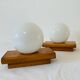 Pair of vintage modernist style wall lights