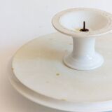 Servant, Cup on foot, White ceramic display stand, Paris, 19th century.