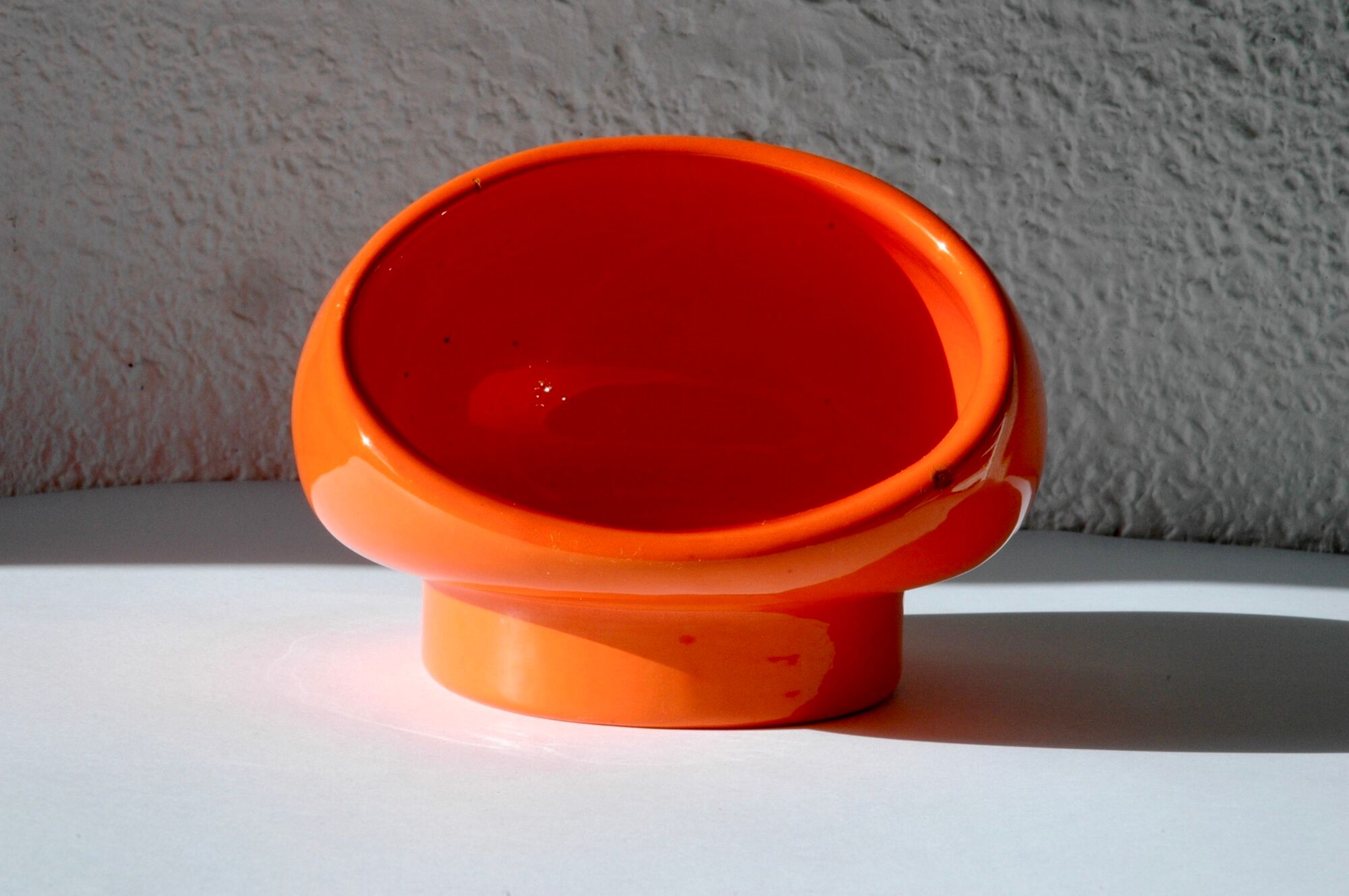 Vacuum-Pocket ceramic Orange Vintage Italian Design