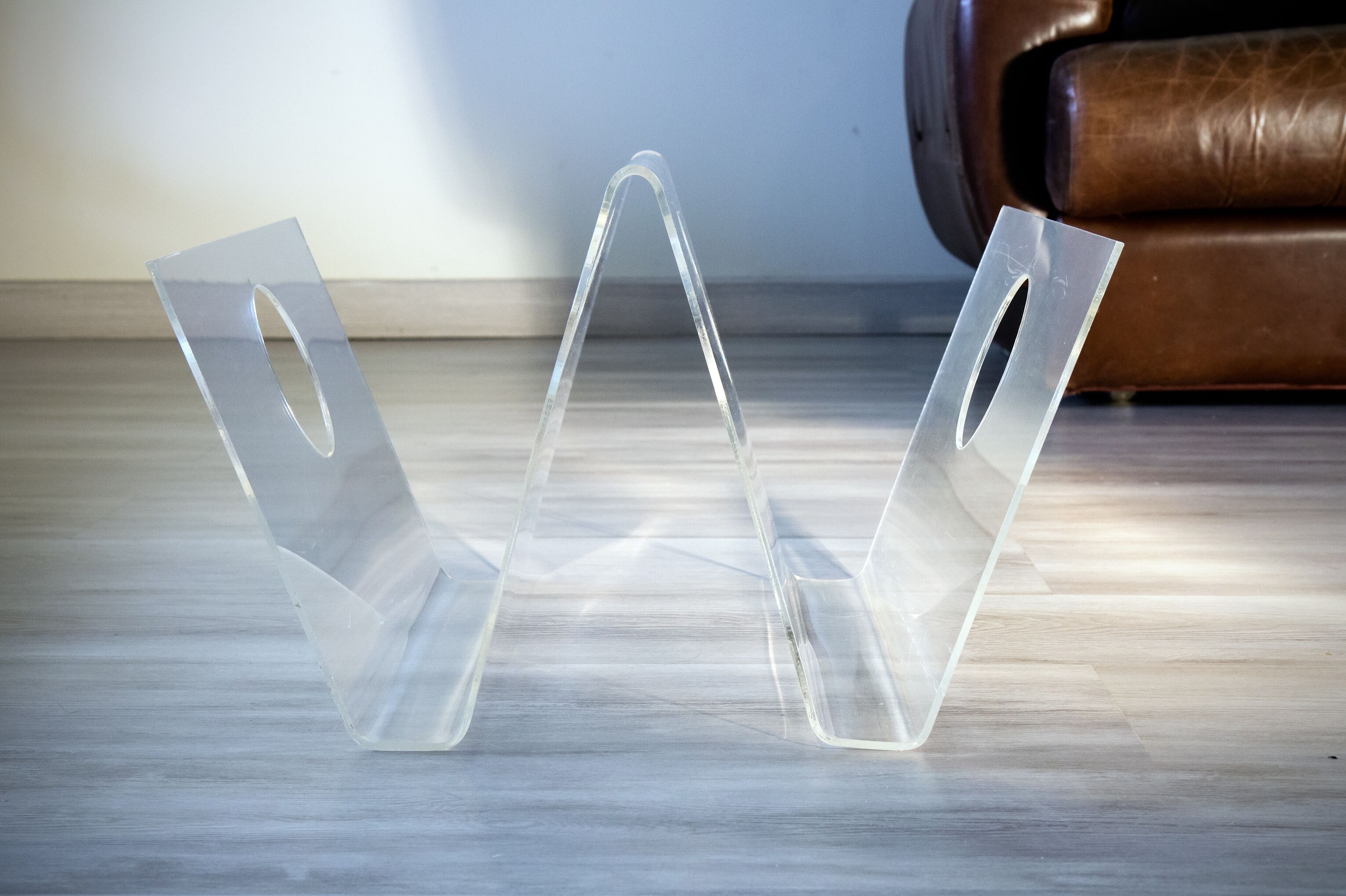 Door review W in Plexiglas 70 's design Michel Dumas