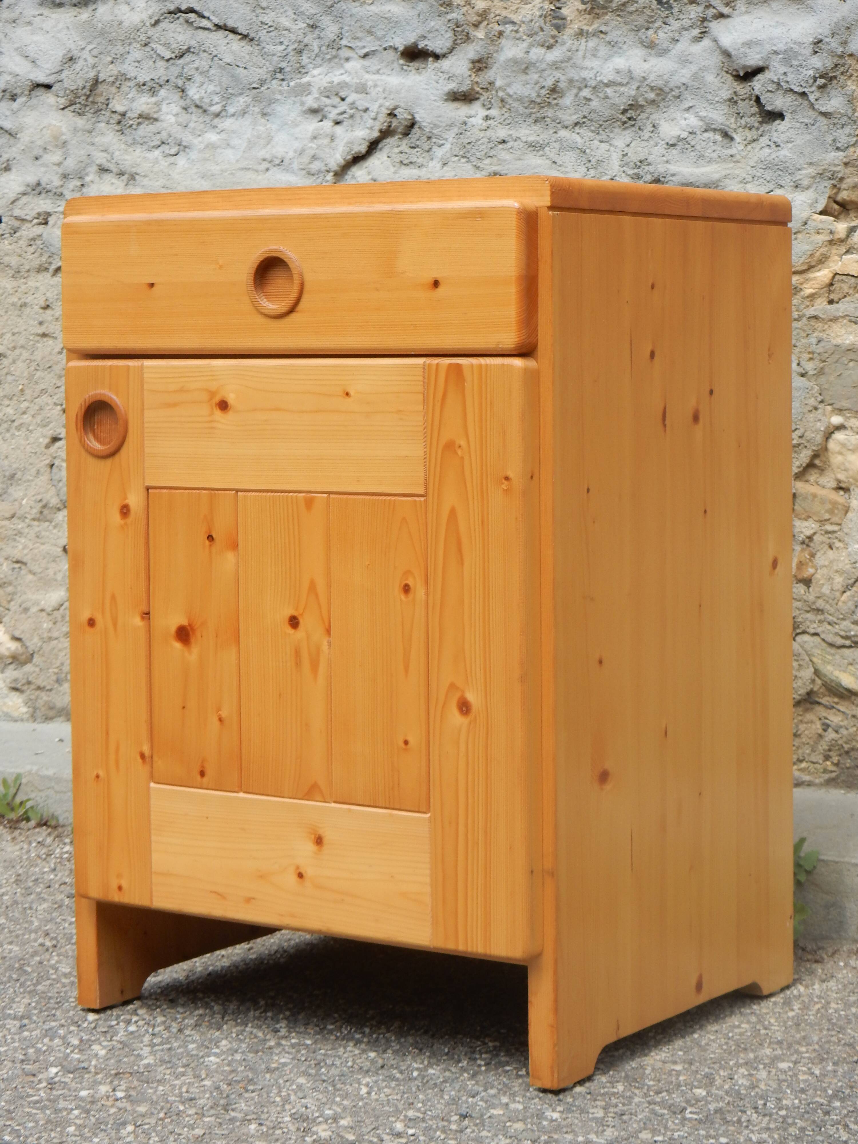 Splendid little pine sideboard / jam cupboard by Charlotte Perriand