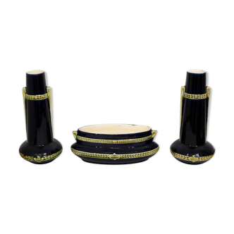 Set of earthenware vases and planters