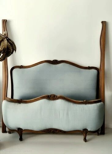 Antique French Louis XV Bed Demi Corbeille Double
