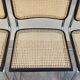 Série de 4 chaises Marcel Breuer modèle B32 signé Italy