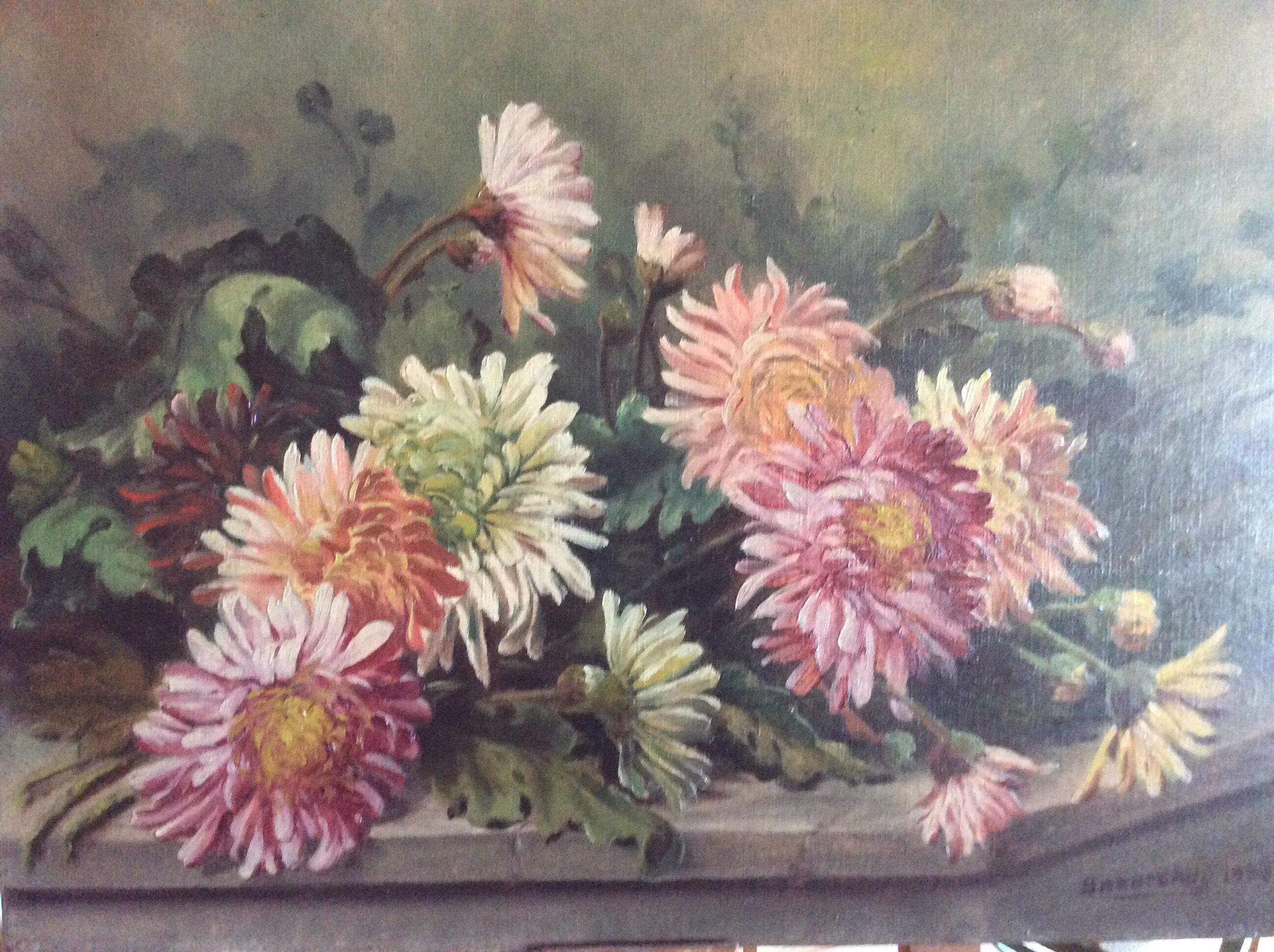 Two flower paintings 1922