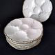 6 White porcelain oyster plates Cérabel Manufacture Belges