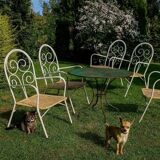 Four garden chairs from the 1960s