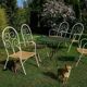 Four garden chairs from the 1960s