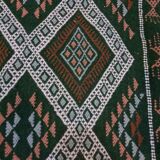 Tapis kilim vert 93x189cm