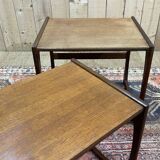 Set of 2 GPlan teak nesting tables from the 1970s