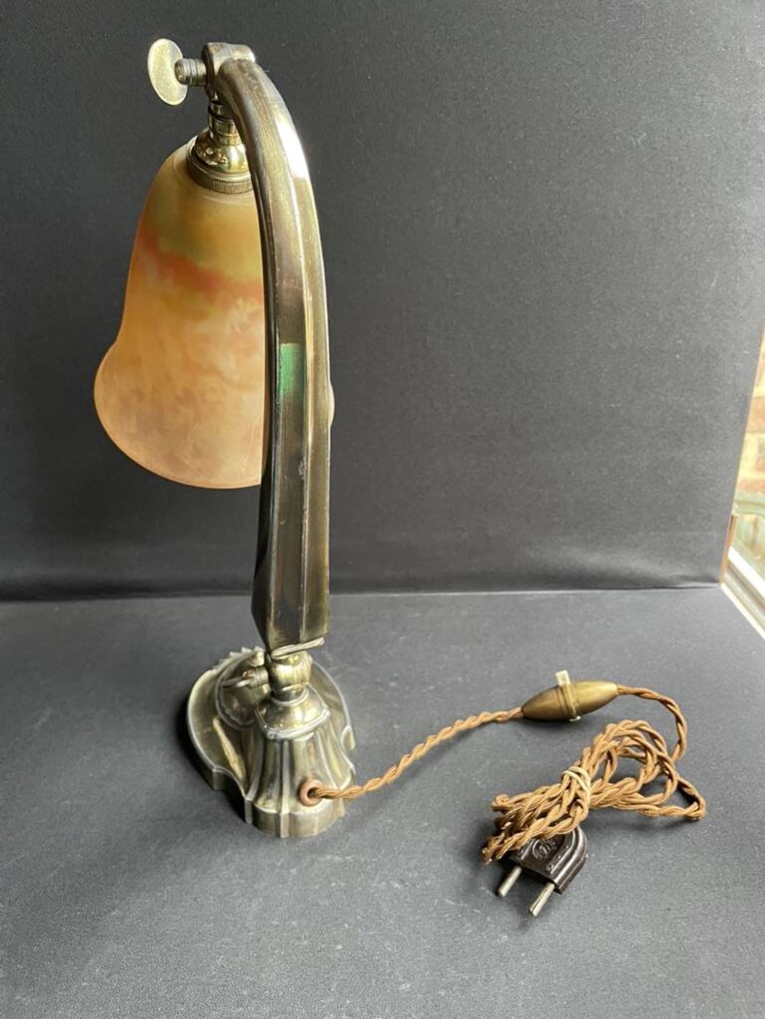 Lampe de bureau – Daum Croix de Lorraine Nancy