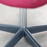 Pink Shell Swivel Chair by Niko Kralj for Stol Kamnik, 1970s