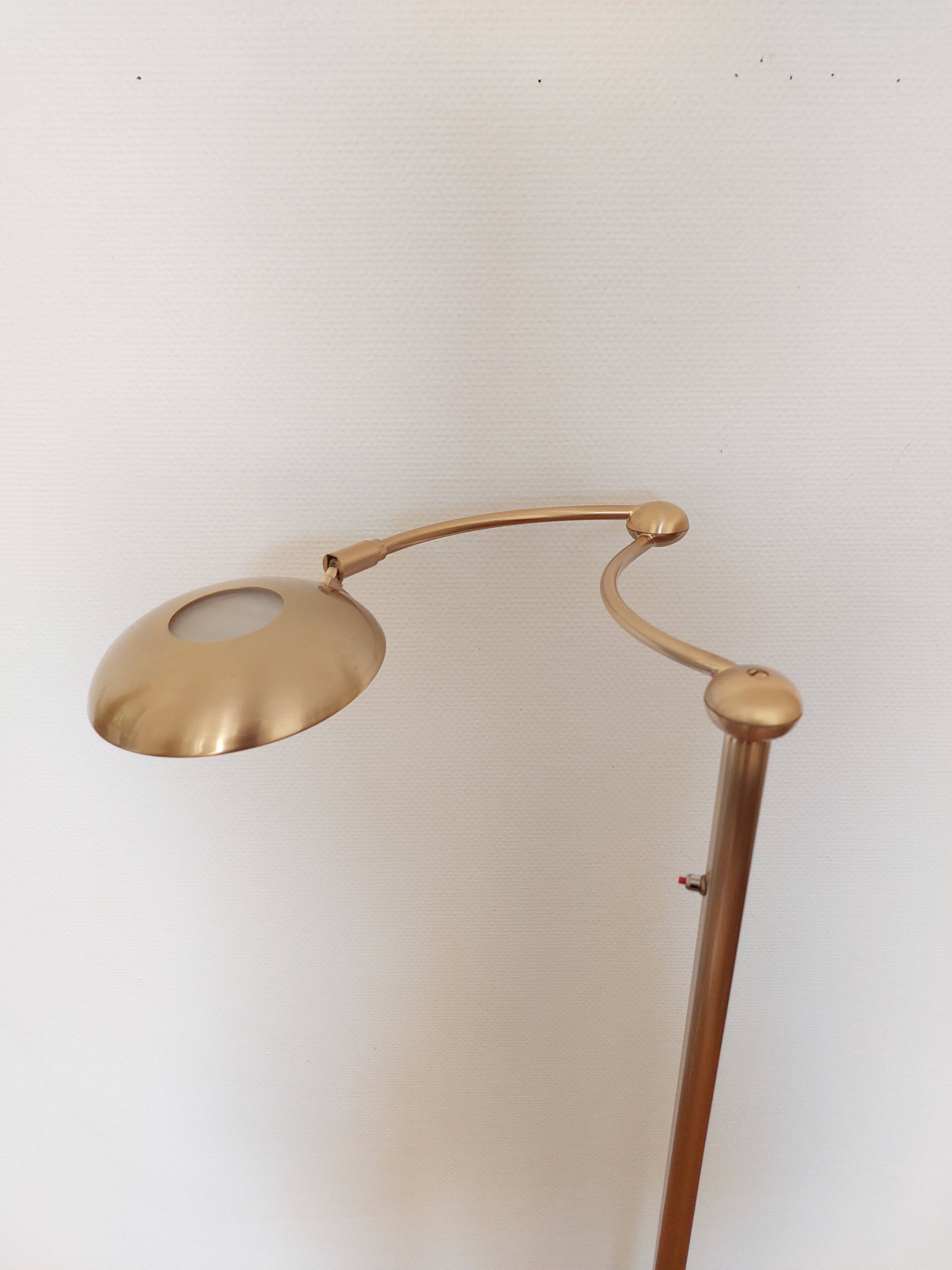 Vintage brass reading light
