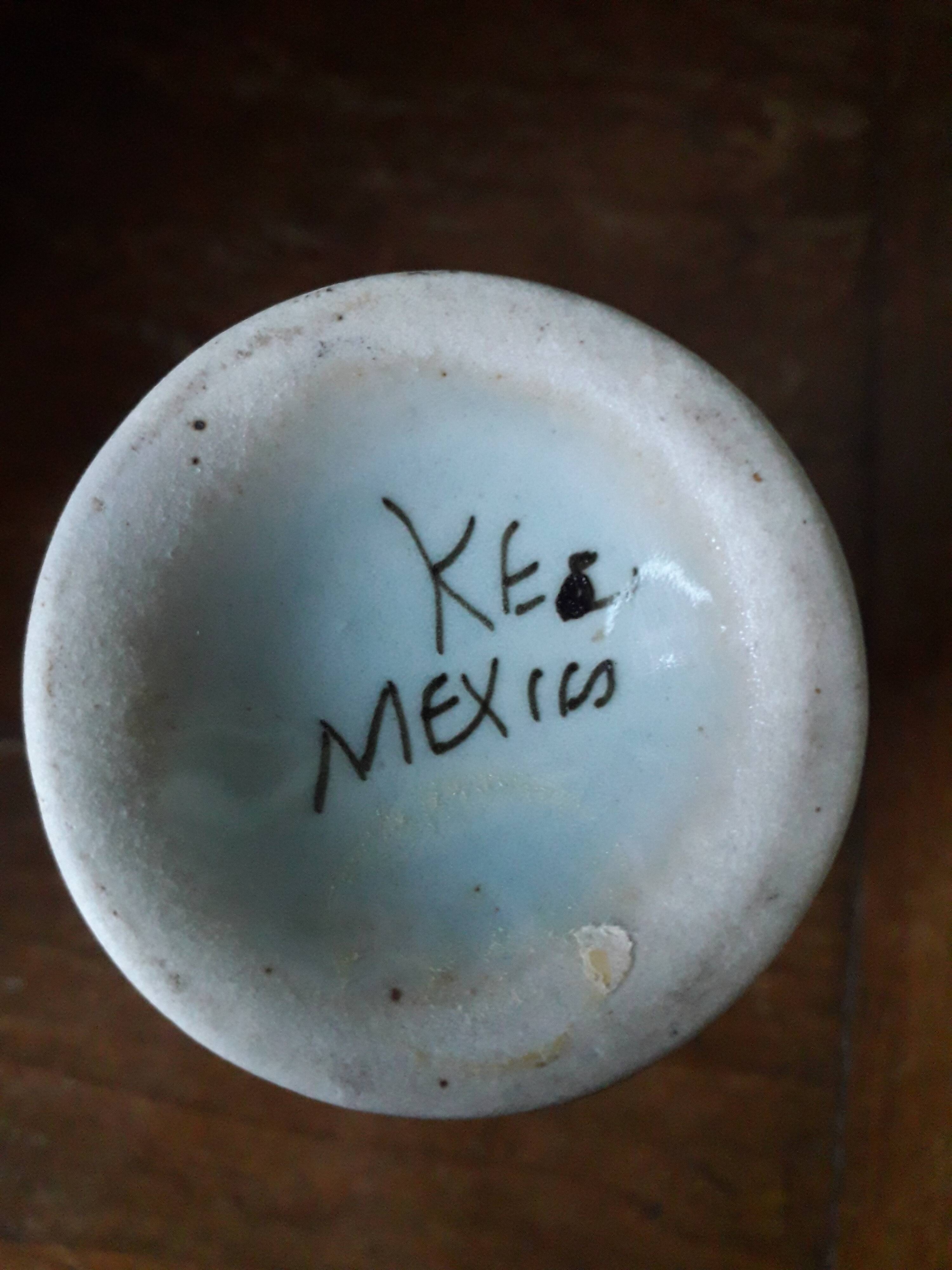 Vintage vase with original decor