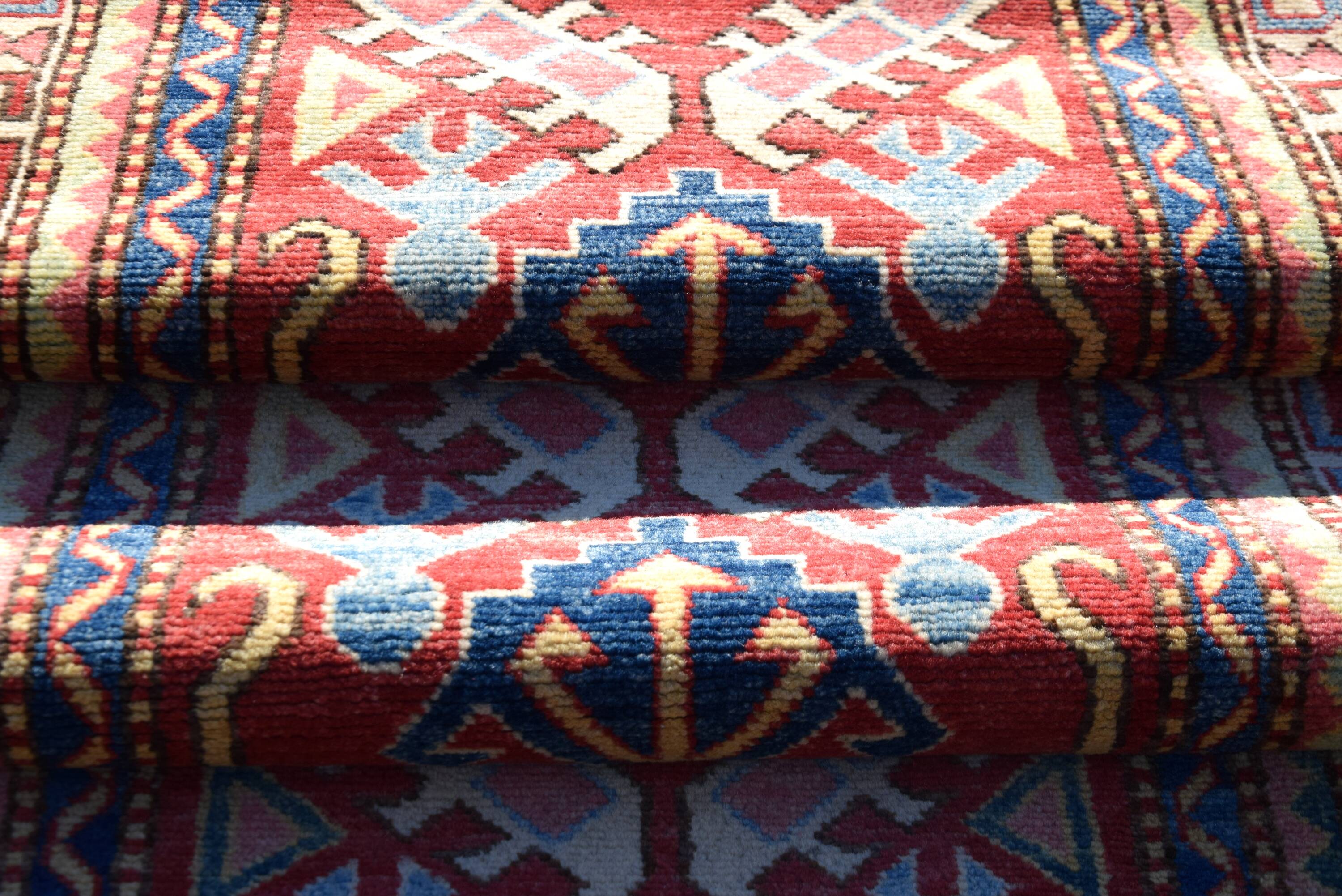 Ghazni Kazak Afghanistan Oriental Rug: 3.09 x 0.80 Meters - Fully Handmade Runner Rug