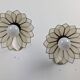 Paire appliques fleurs en nacre